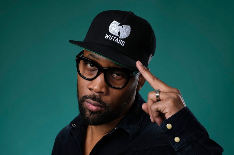 AP19208690028858 In this Friday, July 26, 2019 file photo, Wu-Tang Clan member RZA, an executive producer of the Hulu miniseries "Wu-Tang: An American Saga," poses for a portrait during the 2019 Television Critics Association Summer Press Tour at the Beverly Hilton, in Be