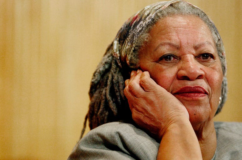 AP19218482822651 In this Nov. 25, 2005 file photo, author Toni Morrison listens to Mexicos Carlos Monsivais during the Julio Cortazar professorship conference at the Guadalajara's University in Guadalajara City, Mexico. (AP Photo/Guillermo Arias, File)