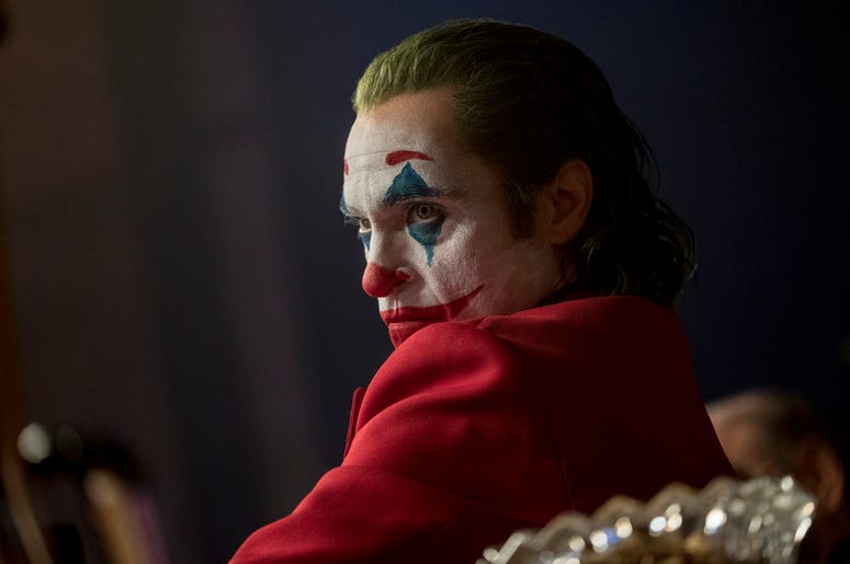 AP19267680334094 This image released by Warner Bros. Pictures shows Joaquin Phoenix in a scene from "Joker," in theaters on Oct. 4. (Niko Tavernise/Warner Bros. Pictures via AP)