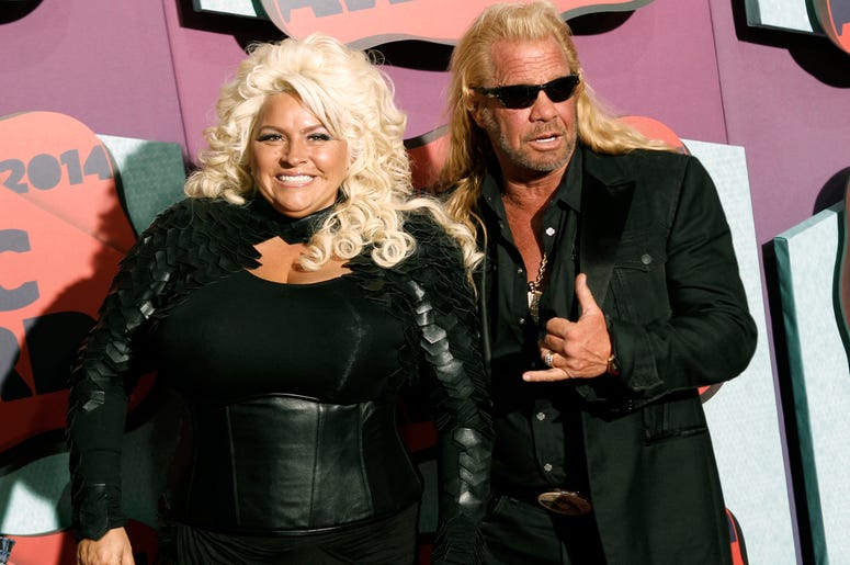 AP19271123672388 In this June 4, 2014 file photo, Beth Chapman, left, and Duane Chapman arrive at the CMT Music Awards at Bridgestone Arena, in Nashville, Tenn. (Photo by Wade Payne/Invision/AP, File)