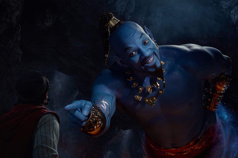 Will Smith and Mena Massoud in 'Aladdin' Will Smith and Mena Massoud in 'Aladdin'