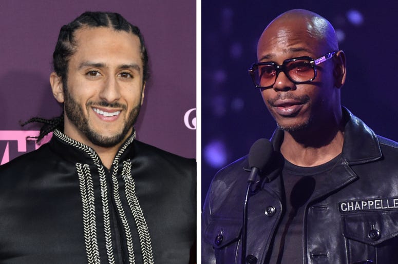 Colin Kaepernick and Dave Chappelle Colin Kaepernick and Dave Chappelle (Photo credit: Frank Micelotta/PictureGroup/Admedia, Inc/Sipa USA)