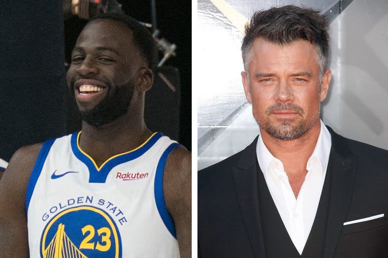 Draymond Green and Josh Duhamel Draymond Green and Josh Duhamel