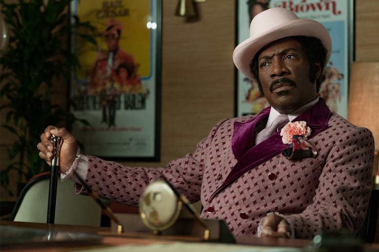 Eddie Murphy as Rudy Ray Moore in 'Dolemite Is My Name' Eddie Murphy as Rudy Ray Moore in 'Dolemite Is My Name' (Photo credit: Netflix)