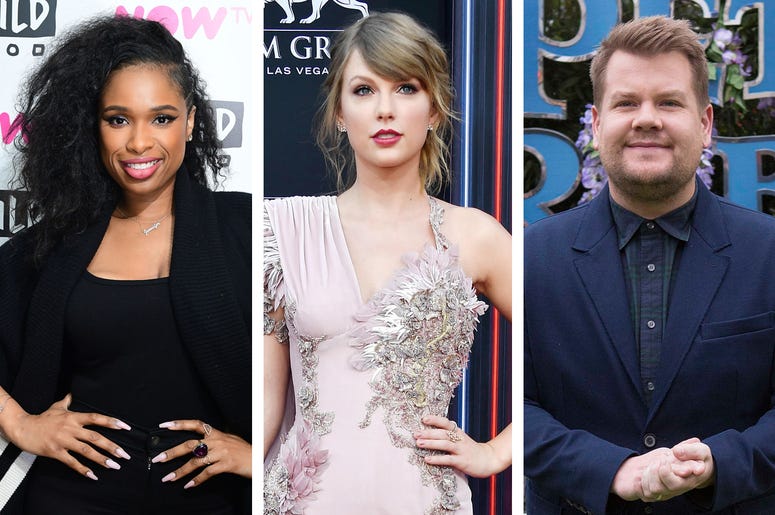 Jennifer Hudson, Taylor Swift and James Corden Jennifer Hudson, Taylor Swift and James Corden