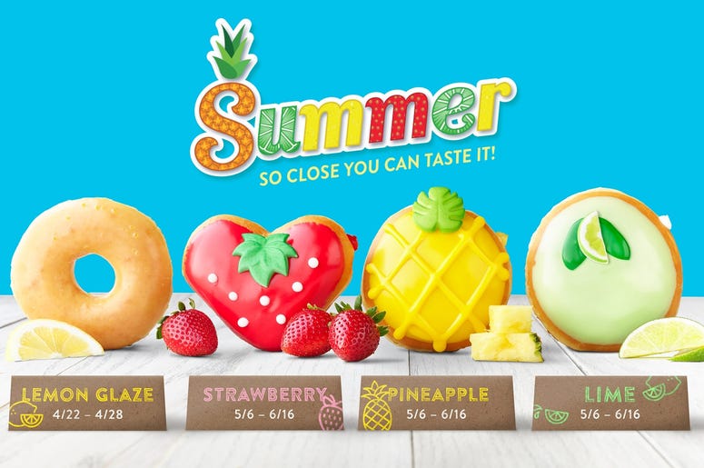 Krispy Kreme Lemon Glaze & Fruit Collection Krispy Kreme Lemon Glaze & Fruit Collection