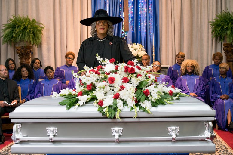 Tyler Perry starring as Madea in Tyler Perry's "A Madea Family Funeral Tyler Perry starring as Madea in Tyler Perry's "A Madea Family Funeral (Photo credit: Lionsgate)