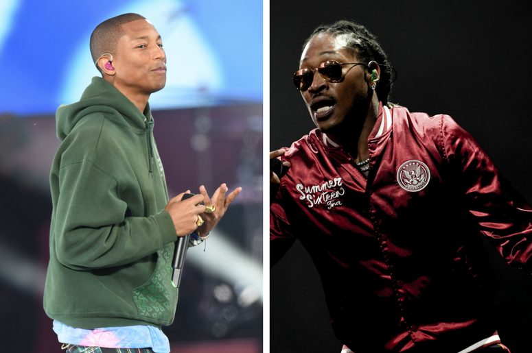 Pharrell Williams performs in this handout provided by 'One Love Manchester' benefit concert / Future performs at American Airlines Arena Pharrell Williams performs in this handout provided by 'One Love Manchester' benefit concert / Future performs at American Airlines Arena
