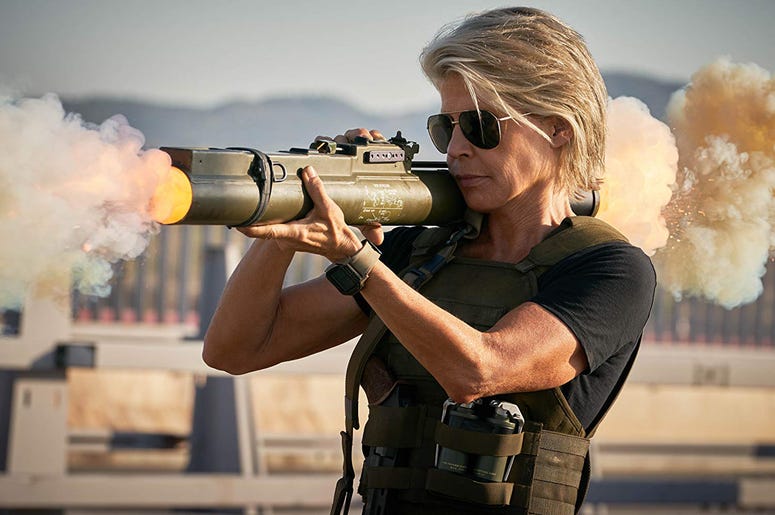 Linda Hamilton in 'Terminator: Dark Fate' Linda Hamilton in 'Terminator: Dark Fate' (Photo credit: Paramount Pictures)