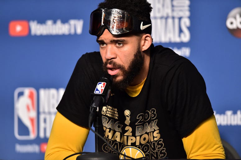 Golden State Warriors center JaVale McGee Golden State Warriors center JaVale McGee