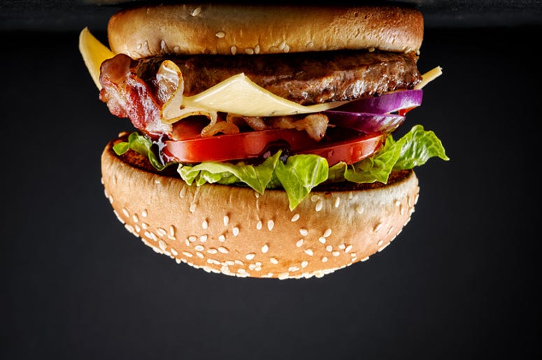 upside down burger