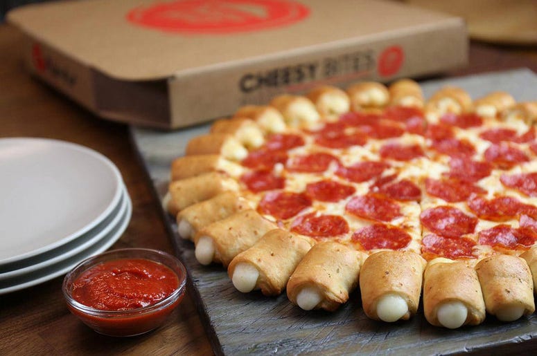Pizza Hut's Cheesy Bites Pizza Pizza Hut's Cheesy Bites Pizza