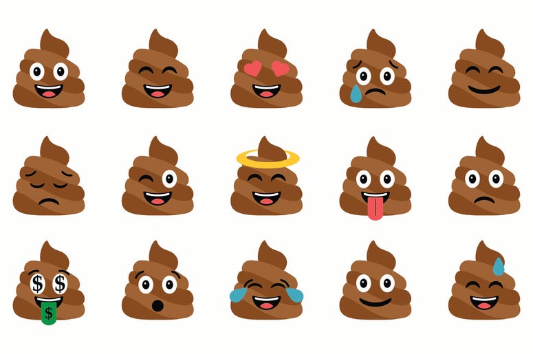 Poop emojis