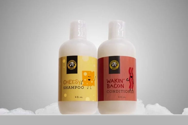 Cheesy Shampoo & Wakin' Bacon Conditioner Cheesy Shampoo & Wakin' Bacon Conditioner