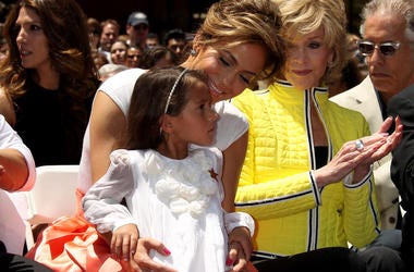 Jennifer Lopez and her daughter Emme in 2013 20 June 2013 - Hollywood, California - Jennifer Lopez, Casper Smart, Daughter, Emme, Son, Max, Jane Fon. Ceremony honoring Jennifer Lopez with 2,500th Star on The Hollywood Walk Of Fame. Photo Credit: Russ Elliot/AdMedia/Sipa USA