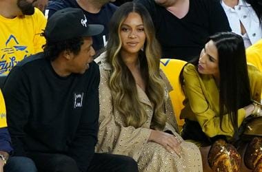 Jay-Z and Beyonce attend Game Three of the 2019 NBA Finals Jay-Z and Beyonce attend Game Three of the 2019 NBA Finals