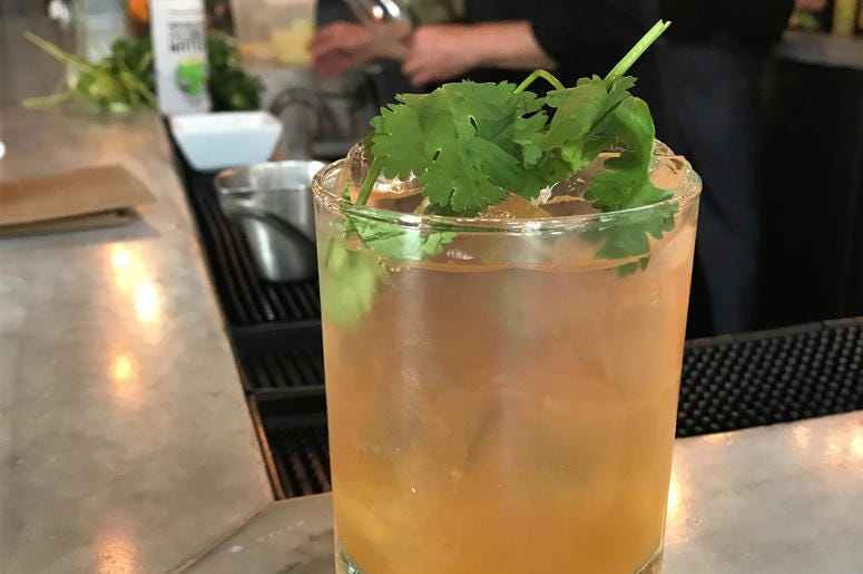 Salt House Restaurant Drink Salt House Restaurant Drink (Photo credit: Keith Menconi/KCBS Radio)