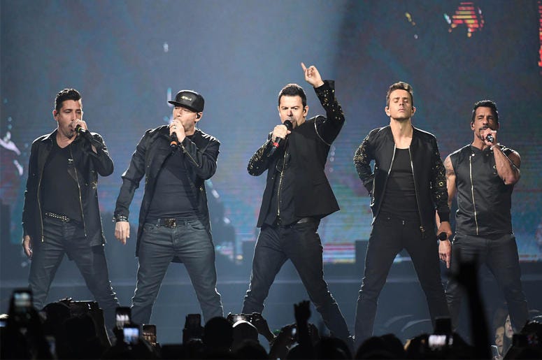 New Kids on the Block Jul 16, 2017; Hollywood, FL, USA; New Kids on the Block perform at the Hard Rock Live. Mandatory Credit: Ron Elkman/USA TODAY NETWORK
