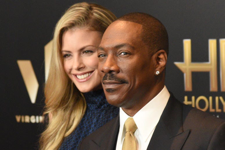 Paige Butcher and Eddie Murphy HOLLYWOOD, CA - NOVEMBER 06: Paige Butcher (L) and Eddie Murphy attend the 2016 Hollywood Film Awards at The Beverly Hilton Hotel on November 6, 2016 in Hollywood, California. (Photo by ISA/imageSPACE)