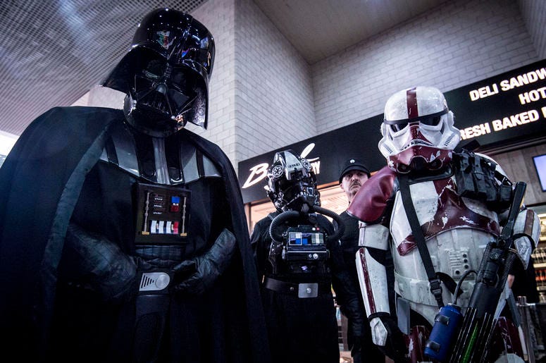 Darth Vader and Stormtroopers Darth Vader and Stormtroopers