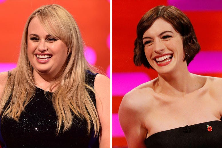 Rebel Wilson & Anne Hathaway 2/21/2018 - Undated file photos of Rebel Wilson (left) and Anne Hathaway, as the duo have given fans a peek at their new con women comedy The Hustle which is to be released on the 29th June. (Photo by PA Images/Sipa USA)