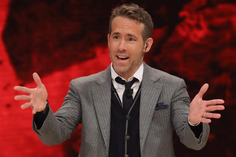 Ryan Reynolds 5/5/2018 - Rome, Josh Brolin and Ryan Reynolds guests of the TV show "Dancing with the Stars". Pictured: Ryan Reynolds (Photo by PA Images/Sipa USA)