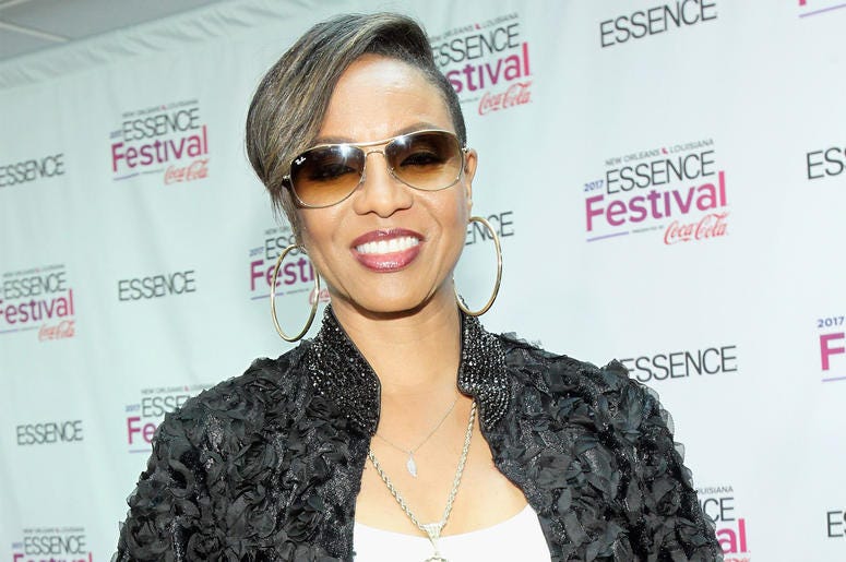 MC Lyte NEW ORLEANS, LA - JUNE 30: Rapper MC Lyte poses in the press room at the 2017 ESSENCE Festival Presented By Coca Cola at the Mercedes- Benz Superdome on June 30, 2017 in New Orleans, Louisiana. (Photo by Bennett Raglin/Getty Images for 2017 ESSENCE Festi