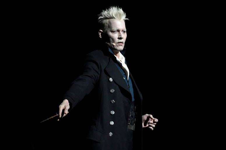 Johnny Depp as Gellert Grindelwald in "Fantastic Beasts: The Crimes of Grindelwald" Johnny Depp as Gellert Grindelwald in "Fantastic Beasts: The Crimes of Grindelwald"