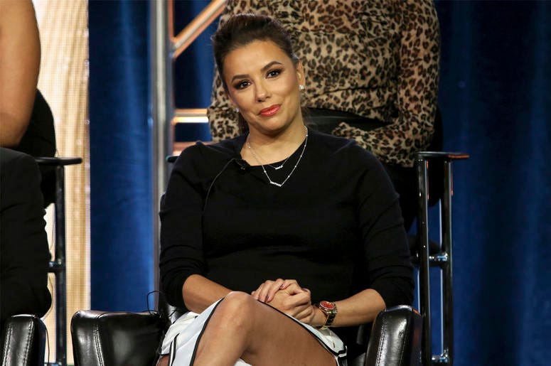 AP19036725931982 Eva Longoria participates in the "Grand Hotel" panel during the ABC presentation at the Television Critics Association Winter Press Tour at The Langham Huntington on Tuesday, Feb. 5, 2019, in Pasadena, Calif. (Photo by Willy Sanjuan/Invision/AP)