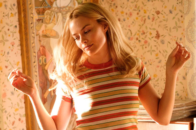 Margot Robbie in Quentin Tarantino's "Once Upon a Time in Hollywood" This image released by Sony Pictures shows Margot Robbie in Quentin Tarantino's "Once Upon a Time in Hollywood." (Andrew Cooper/Sony-Columbia Pictures via AP)
