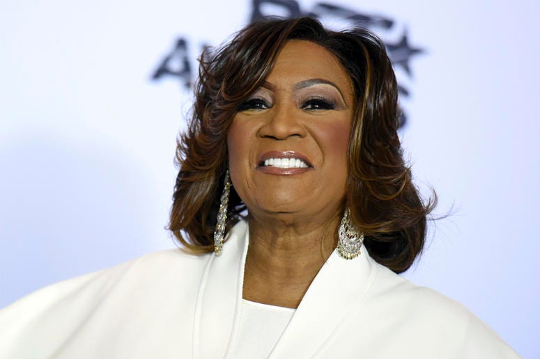 AP19183408091865 In this June 28, 2015 file photo, singer Patti LaBelle poses in the press room at the BET Awards at the Microsoft Theater in Los Angeles. (Photo by Richard Shotwell/Invision/AP, File)