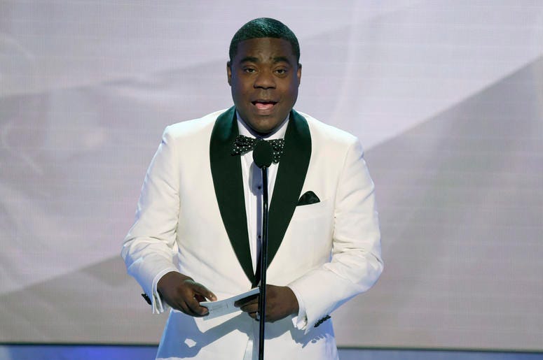 AP19189429065831 In this Jan. 27, 2019, file photo, Tracy Morgan presents the award for outstanding performance by an ensemble in a comedy series at the 25th annual Screen Actors Guild Awards in Los Angeles. (Photo by Richard Shotwell/Invision/AP, File)