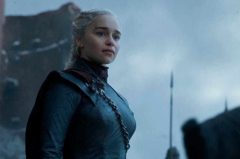 AP19192078979708 This image released by HBO shows Emilia Clarke in a scene from the final episode of "Game of Thrones." On Tuesday, July 16, 2019, Clarke was nominated for an Emmy Award for outstanding lead actress in a drama series. (HBO via AP)