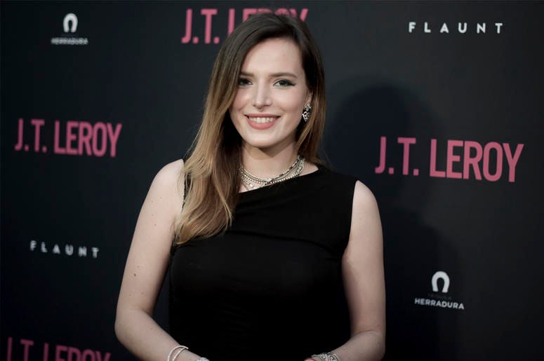 AP19225846752782 In this April 24, 2019 file photo Bella Thorne attends the LA Premiere of "JT LeRoy" at ArcLight Hollywood in Los Angeles. (Photo by Richard Shotwell/Invision/AP)