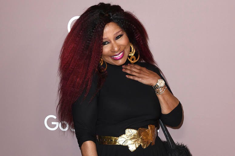AP19284698836707 Chaka Khan arrives at Variety's Power of Women on Friday, Oct. 11, 2019, at the Beverly Wilshire hotel in Beverly Hills, Calif. (Photo by Jordan Strauss/Invision/AP)
