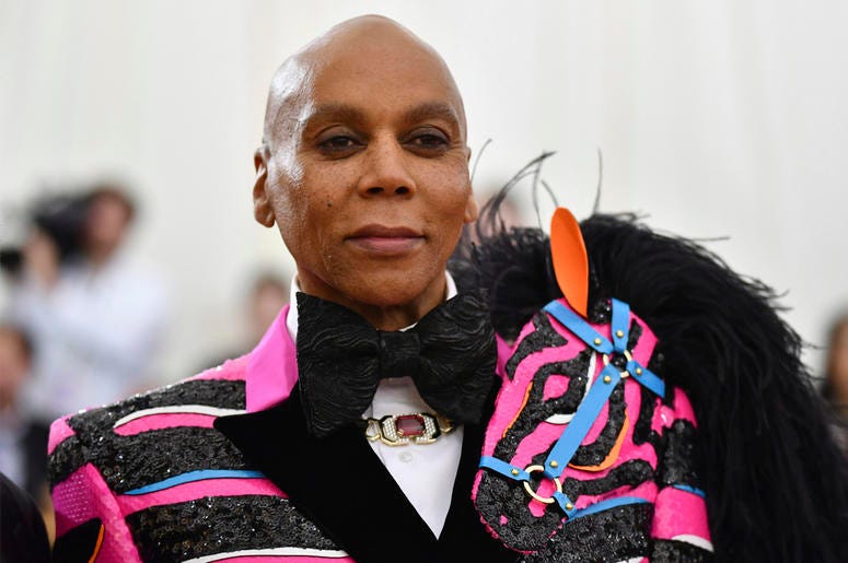 AP19295698344403 This May 6, 2019 file photo shows RuPaul at The Metropolitan Museum of Art's Costume Institute benefit gala celebrating the opening of the "Camp: Notes on Fashion" exhibition in New York. (Photo by Charles Sykes/Invision/AP, File)
