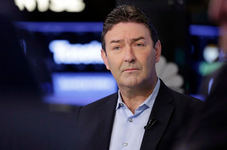 AP19307772752598 In this Wednesday, July 26, 2017, file photo, McDonald's CEO Steve Easterbrook is interviewed at the New York Stock Exchange. (AP Photo/Richard Drew, File)
