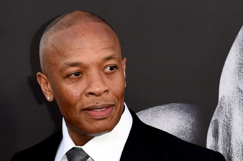 Producer Dr. Dre arrives at the premiere screening of HBO's "The Defiant Ones" at Paramount Studios on June 22, 2017 in Los Angeles, California Producer Dr. Dre arrives at the premiere screening of HBO's "The Defiant Ones" at Paramount Studios on June 22, 2017 in Los Angeles, California