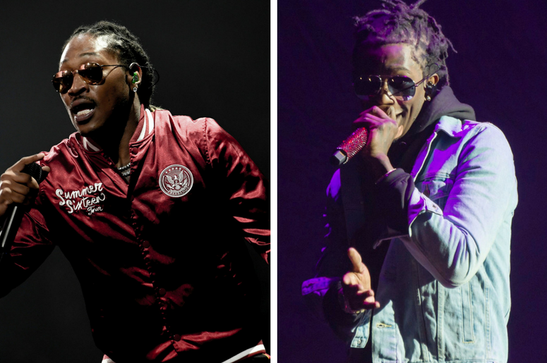 Future performs at American Airlines Arena / Jeffery Lamar Williams aka "Young Thug" in concert at The O2 Arena Future performs at American Airlines Arena / Jeffery Lamar Williams aka "Young Thug" in concert at The O2 Arena