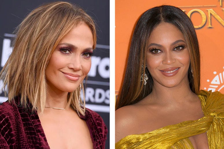 Jennifer Lopez and Beyoncé Jennifer Lopez and Beyoncé (Photo credit: Jordan Strauss/Joel C Ryan/Invision/AP, File)