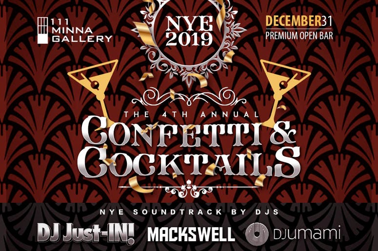 Confetti and Cocktails NYE 2019 with DJ Umami Confetti and Cocktails NYE 2019 with DJ Umami