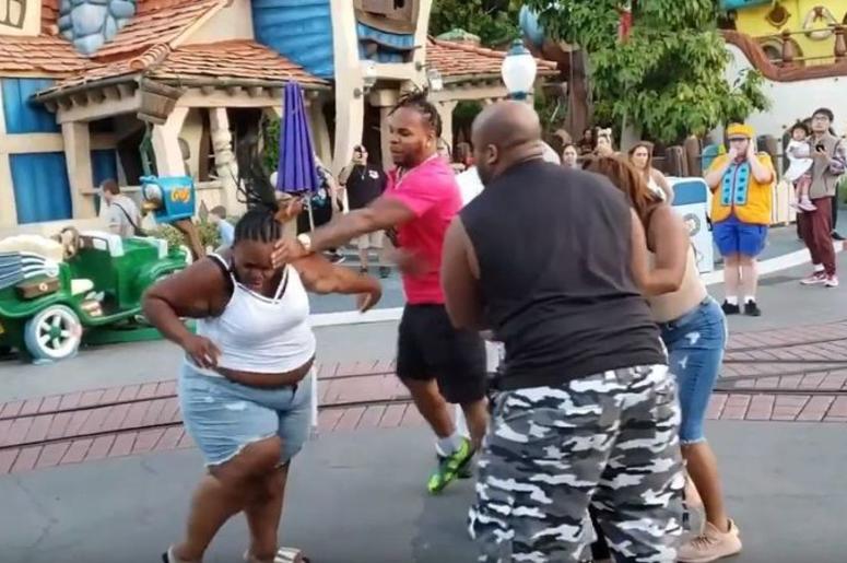 Security Lags as Violent Brawl Breaks Out In 'Happiest Place on Earth' Security Lags as Violent Brawl Breaks Out In 'Happiest Place on Earth' (Photo credit: KNX1070)