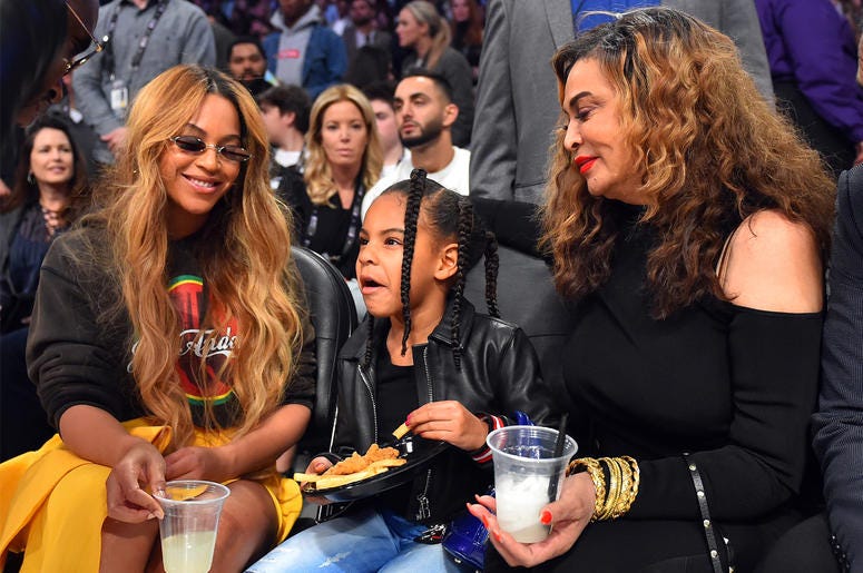 Beyoncé, Blue Ivy and Tina Knowles Beyoncé, Blue Ivy and Tina Knowles