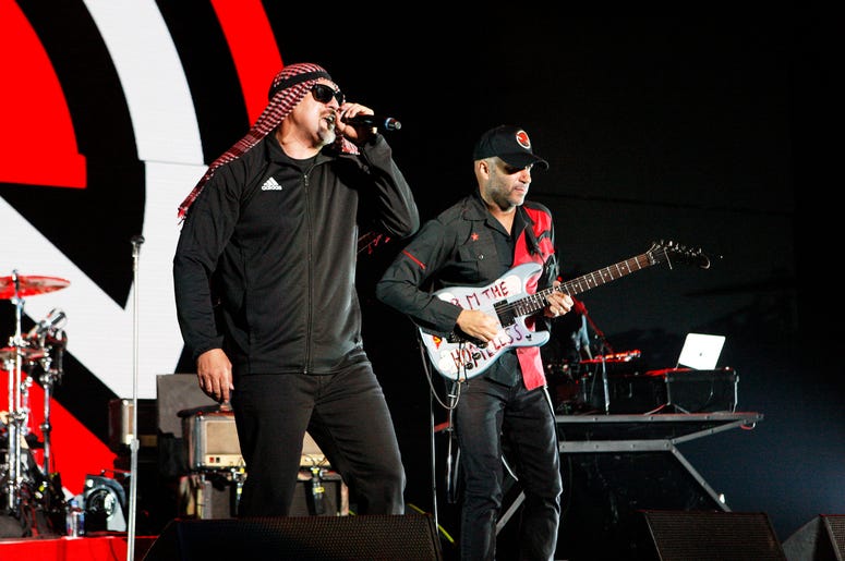 B-Real and Tom Morello of Prophets of Rage perform onstage during KROQ Almost Acoustic Christmas B-Real and Tom Morello of Prophets of Rage perform onstage during KROQ Almost Acoustic Christmas