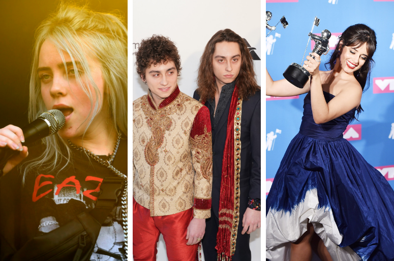 Billie Eilish, Greta Van Fleet, Camila Cabello Billie Eilish, Greta Van Fleet, Camila Cabello