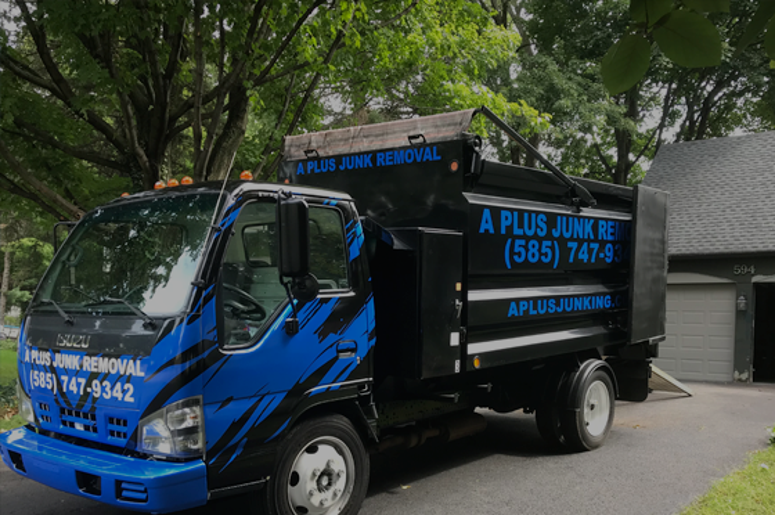 A Plus Junk Removal truck