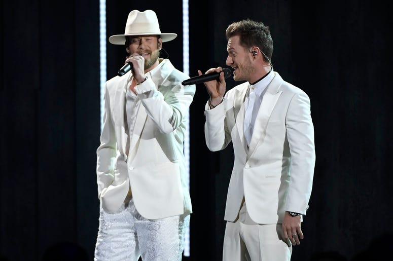 Tyler Hubbard and Brian Kelley, Florida Georgia Line. 52nd Annual CMA Awards Tyler Hubbard and Brian Kelley, Florida Georgia Line. 52nd Annual CMA Awards