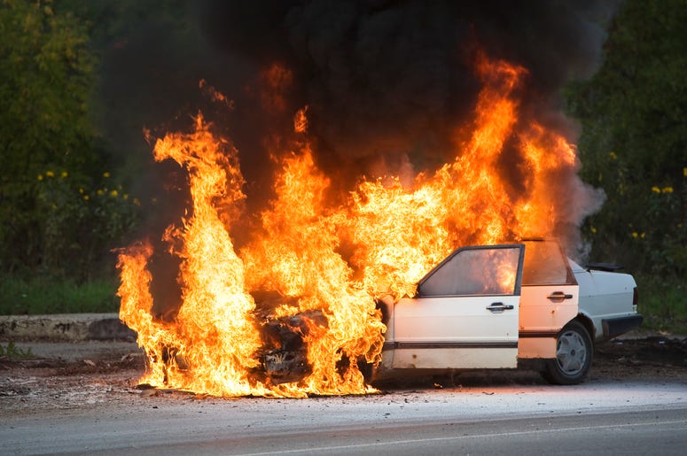 car fire