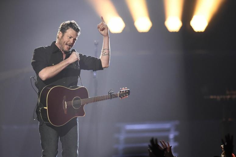 Blake Shelton Ellen Tailor