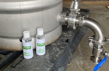 Dry County Brewing stopped making vodka drinks and started making sanitizer